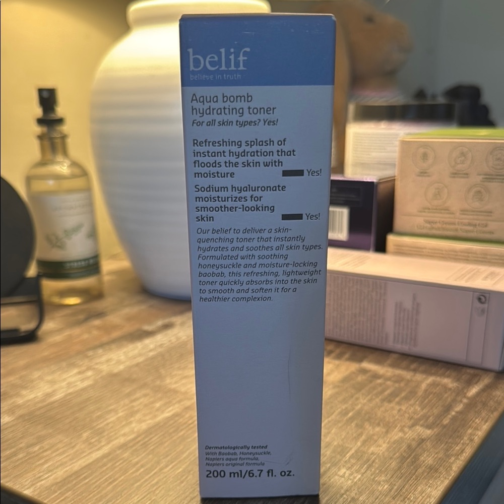 Belief Aqua Bomb Hydrating Toner - NIB